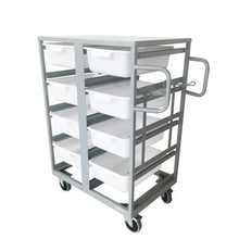 Load image into Gallery viewer, 4 Wheeled Steel Hand Push Trolley HTH-190