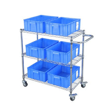 Load image into Gallery viewer, Stainless steel Chrome plated wire shelf car trolley HTH-162